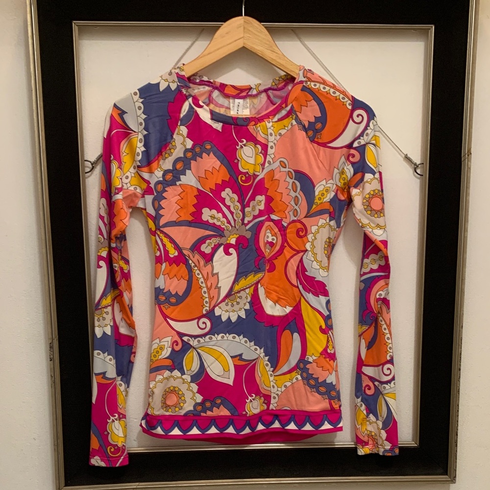 Trina Turk Multicolor Long Sleeve Top